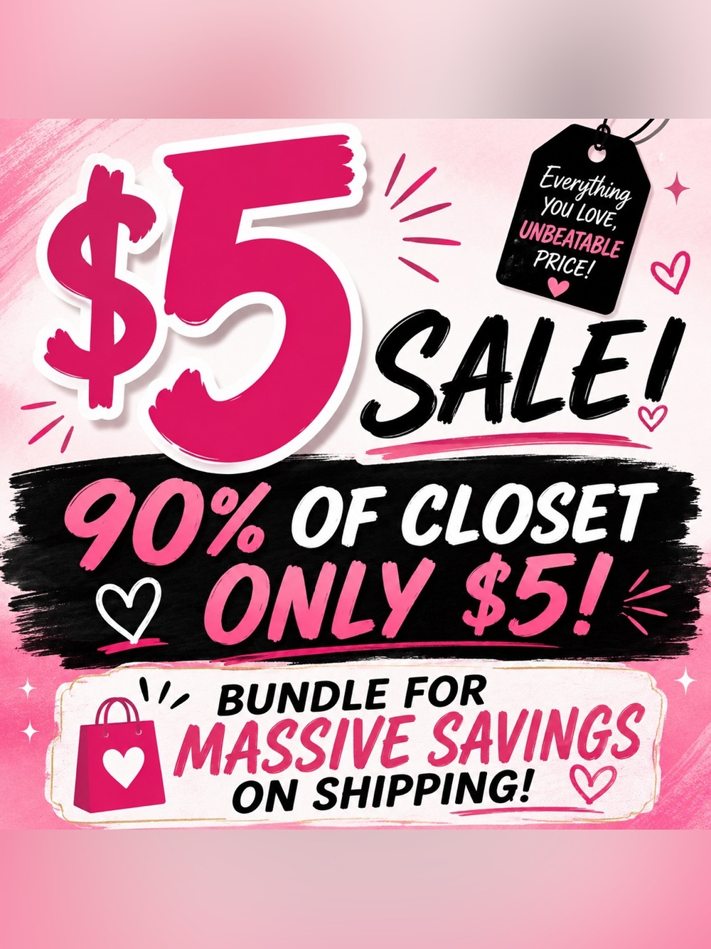 $5 sale $5 sale $5 sale gotta go by July 4th